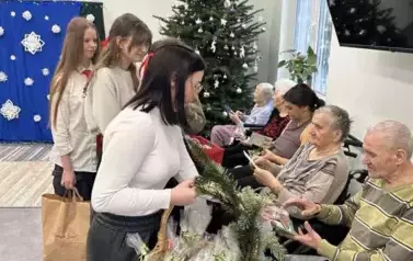 Świąteczna wizyta w Domu Pomocy Społecznej Prometeusz 9