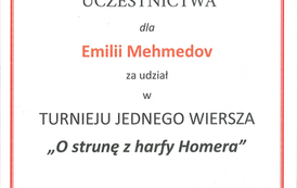 Turniej Jednego Wiersza &bdquo;O strunę z Harfy Homera&rdquo; 3